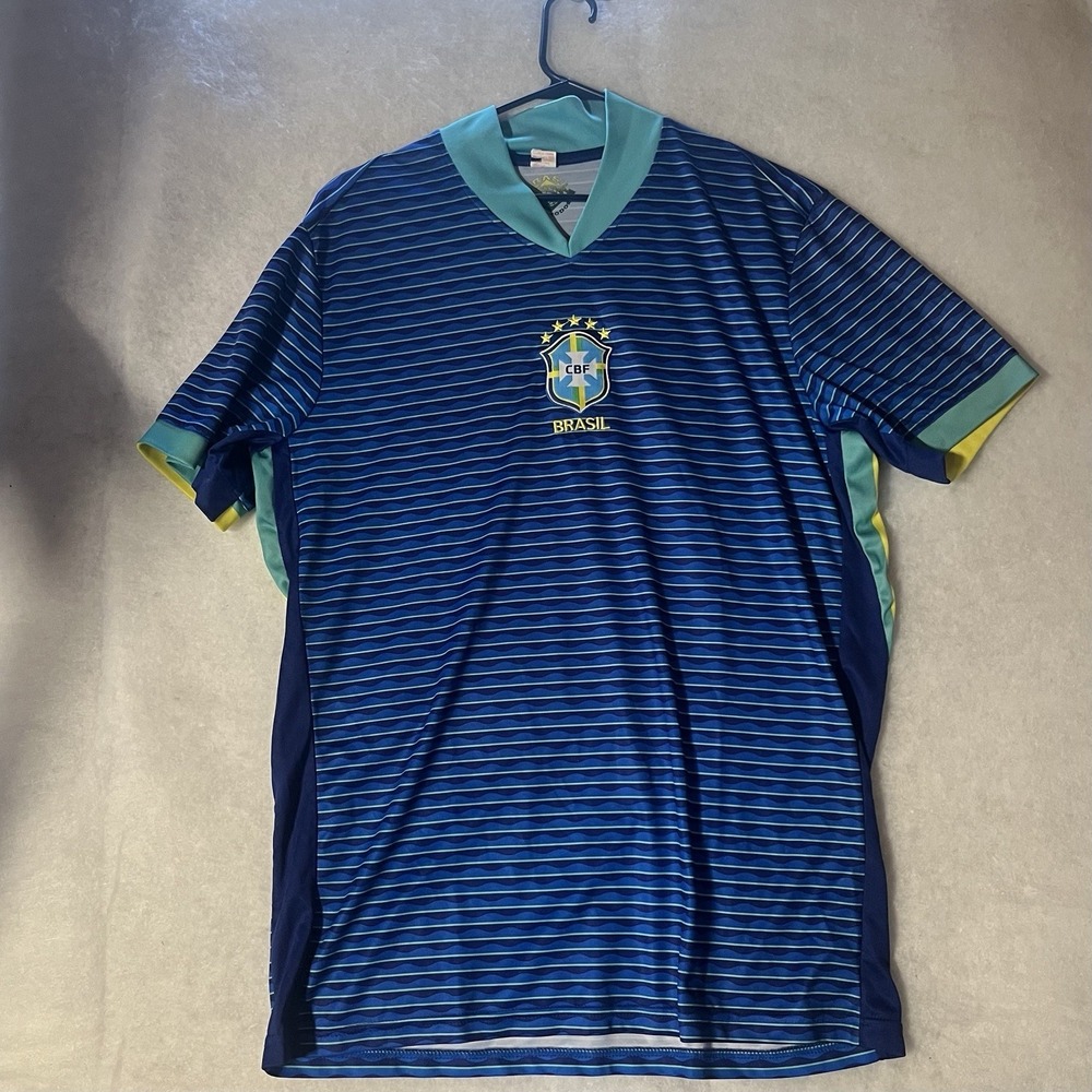 Brazil Away Blue Azul Premium Soccer Jersey #9